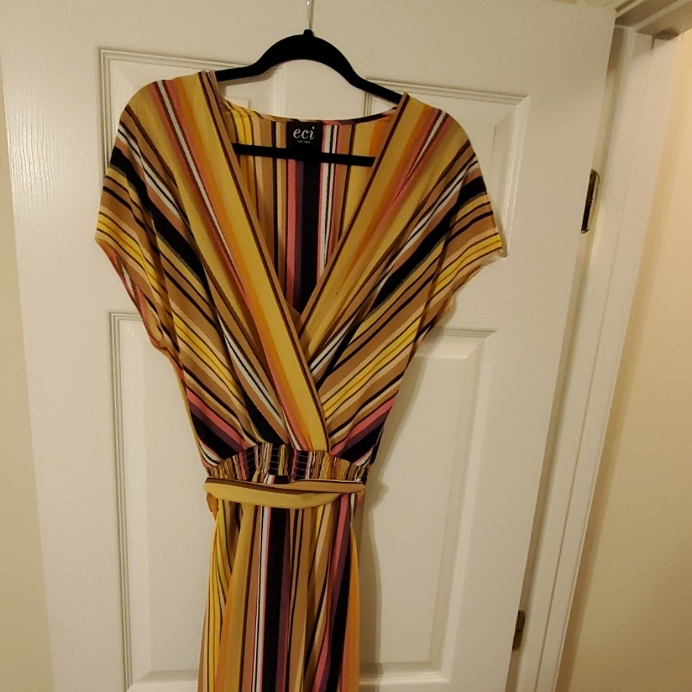 ECI NEW YORK - MULTI-COLORED MAXI DRESS